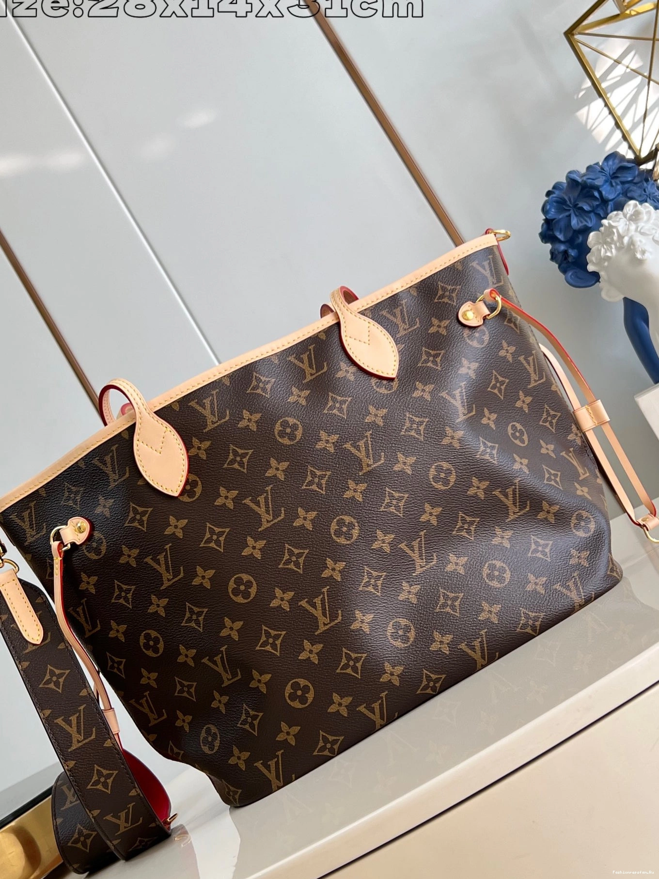 FS CHEAP Neverfull Louis Out Bandoulière MM-31*28*14cm Vuitton Inside 0720